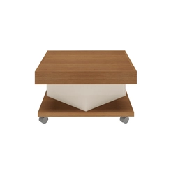 Mesa de Centro Quadrada Artely 4614 Cinamomo/Off White SE