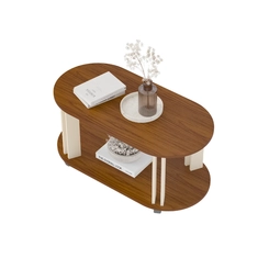 Mesa de Centro Oval Artely 4619 Cedro/Off White SE