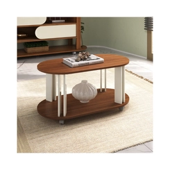 Mesa de Centro Oval Artely 4619 Cedro/Off White SE