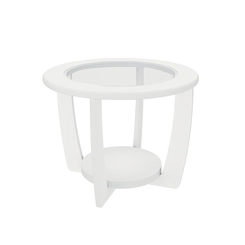 Mesa de Centro Redonda Artely 4629 Branco SE