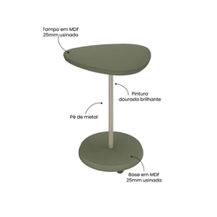 Mesa de Apoio Artely Bel 4580 Menta SE