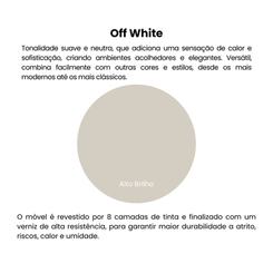 Mesa de Apoio Artely Bel Alta 4695 Off White SE