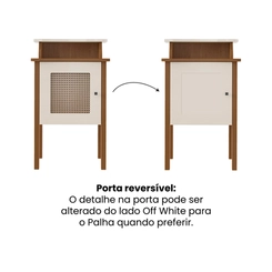 Mesa de Apoio Artely Charlotte 4677 Cinamomo/Off White SE