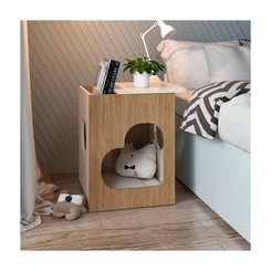 Mesa de Apoio Artely Pet 4574 Carvalho/Off White SE