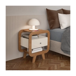 Mesa de Apoio Artely Théo 4722 Cinamomo/Off White SE