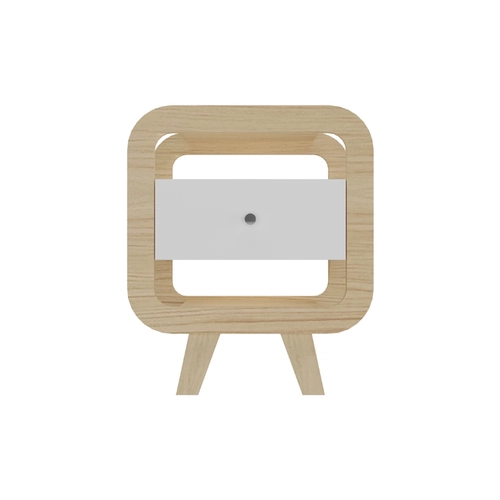 Mesa de Apoio Artely Théo 4723 Naturale/Branco SE