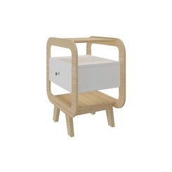 Mesa de Apoio Artely Théo 4723 Naturale/Branco SE
