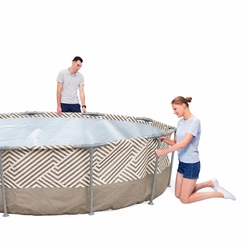 Piscina Circular 5.200 Litros com Estrutura Mor 1045 Bege
