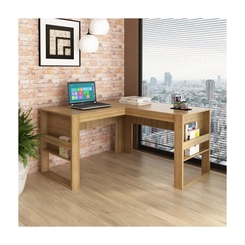 Mesa de Escritório Tecno Mobili ME4145.4 Amêndoa