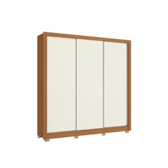 Guarda-Roupa 3 Portas Kappesberg CB03M570 Canela/Off White SE
