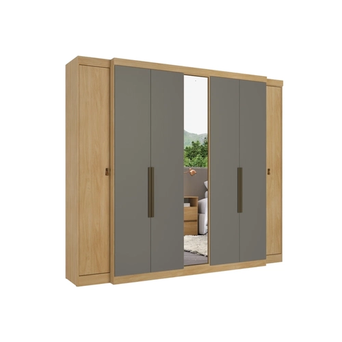 Guarda-Roupa 7 Portas THB 5924 Nogal SE