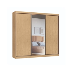 Guarda-Roupa 3 Portas Imperial New Castro 0924M com Espelho Angelin/Duna SE