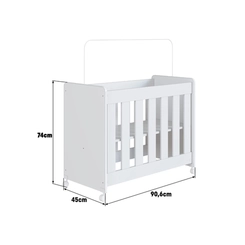 Berço Completa Móveis Mini BB040BCBC Branco SE