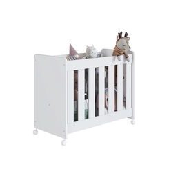 Berço Completa Móveis Mini BB040BCBC Branco SE