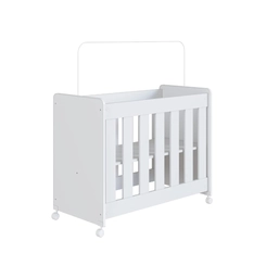Berço Completa Móveis Mini com Colchão BB041BCBC Branco SE
