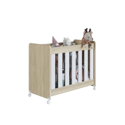 Berço Completa Móveis Mini BB040CABC Carvalho Araguaia/Branco SE