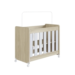 Berço Completa Móveis Mini BB040CABC Carvalho Araguaia/Branco SE