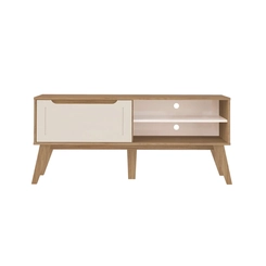 Rack para TV até 55" Artely Lotus 4600 com Porta Basculante Carvalho/Off White SE