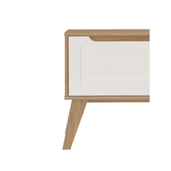 Rack para TV até 55" Artely Lotus 4600 com Porta Basculante Carvalho/Off White SE