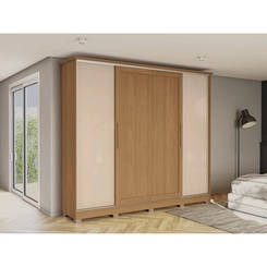 Guarda-Roupa 4 Portas Kappesberg N565-CNMC Canela/Macadâmia SE