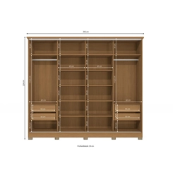 Guarda-Roupa 4 Portas Kappesberg N565-CNMC Canela/Macadâmia SE