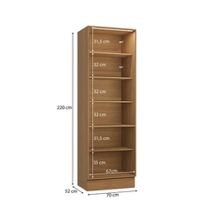 Cristaleira 4 Portas Kappesberg Ciela R631 Canela SE