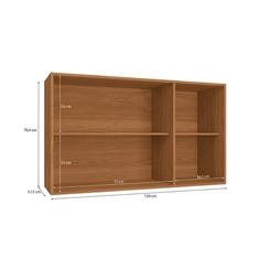 Aéreo 120cm 3 Portas Kappesberg Ciela R646 Canela SE