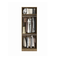 Guarda-Roupa 2 Portas Kappesberg Modulado N555 Nogueira/Branco SE