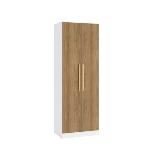 Guarda-Roupa 2 Portas Kappesberg Modulado N555 Branco/Nogueira SE