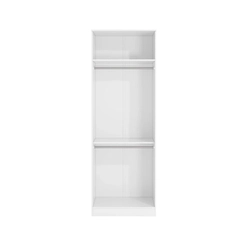 Guarda-Roupa 2 Portas Kappesberg Modulado N555 Branco/Nogueira SE