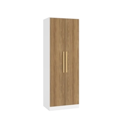 Guarda-Roupa 2 Portas Kappesberg Modulado N555 Branco/Nogueira SE