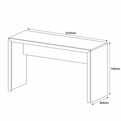 Mesa de Escritório Tecno Mobili ME4135.0008 Preto