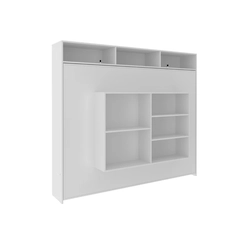 Cama Casal Tecno Mobili CM8043.01 Branco SE