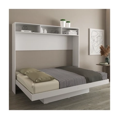 Cama Casal Tecno Mobili CM8043.01 Branco SE