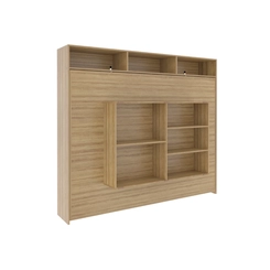 Cama Casal Tecno Mobili CM8043.02 Amêndoa SE