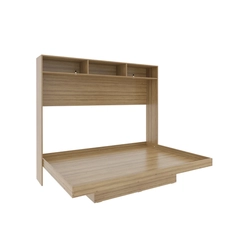 Cama Casal Tecno Mobili CM8043.02 Amêndoa SE
