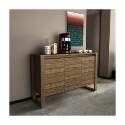 Balcão 136cm Tecno Mobili ME4147.2 Nogal SE