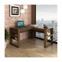 Mesa de Escritório Tecno Mobili ME4145.2 Nogal SE