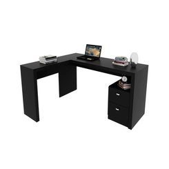 Mesa de Escritório Tecno Mobili ME4129.0012 Preto SE