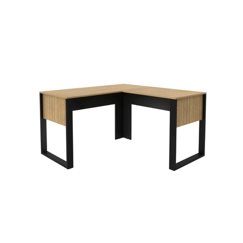 Mesa de Escritório Tecno Mobili ME4181.0001 Amêndoa/Preto SE