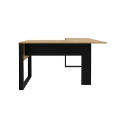 Mesa de Escritório Tecno Mobili ME4181.0001 Amêndoa/Preto SE