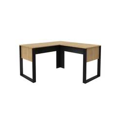 Mesa de Escritório Tecno Mobili ME4181.0001 Amêndoa/Preto SE