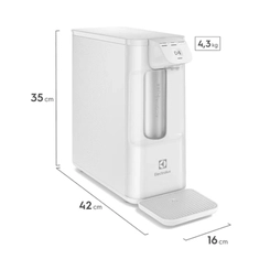 Purificador de Água Refrigerado Electrolux Compato Pure PE12B Branco Bivolt