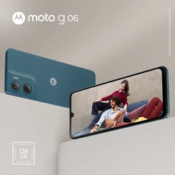 Smartphone Motorola G06 128GB 4GB RAM Tela 6.9" Câmera 50MP e Selfie 8MP Azul Marinho