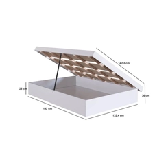 Cama Casal Art in Móveis CB1140 Branco SE