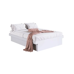Cama Casal Art in Móveis CB1140 Branco SE