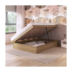 Cama Casal Art in Móveis CB1140 Mel SE