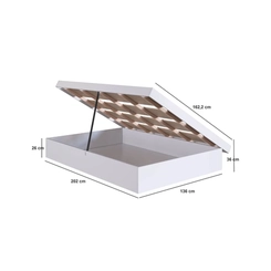 Cama Queen Size Art in Móveis CB1160 Branco SE