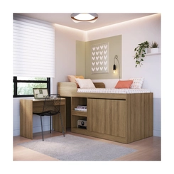 Cama Solteiro Art in Móveis CJ6080 Mel SE