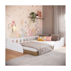 Cama Casal Art in Móveis CM6140 Branco SE